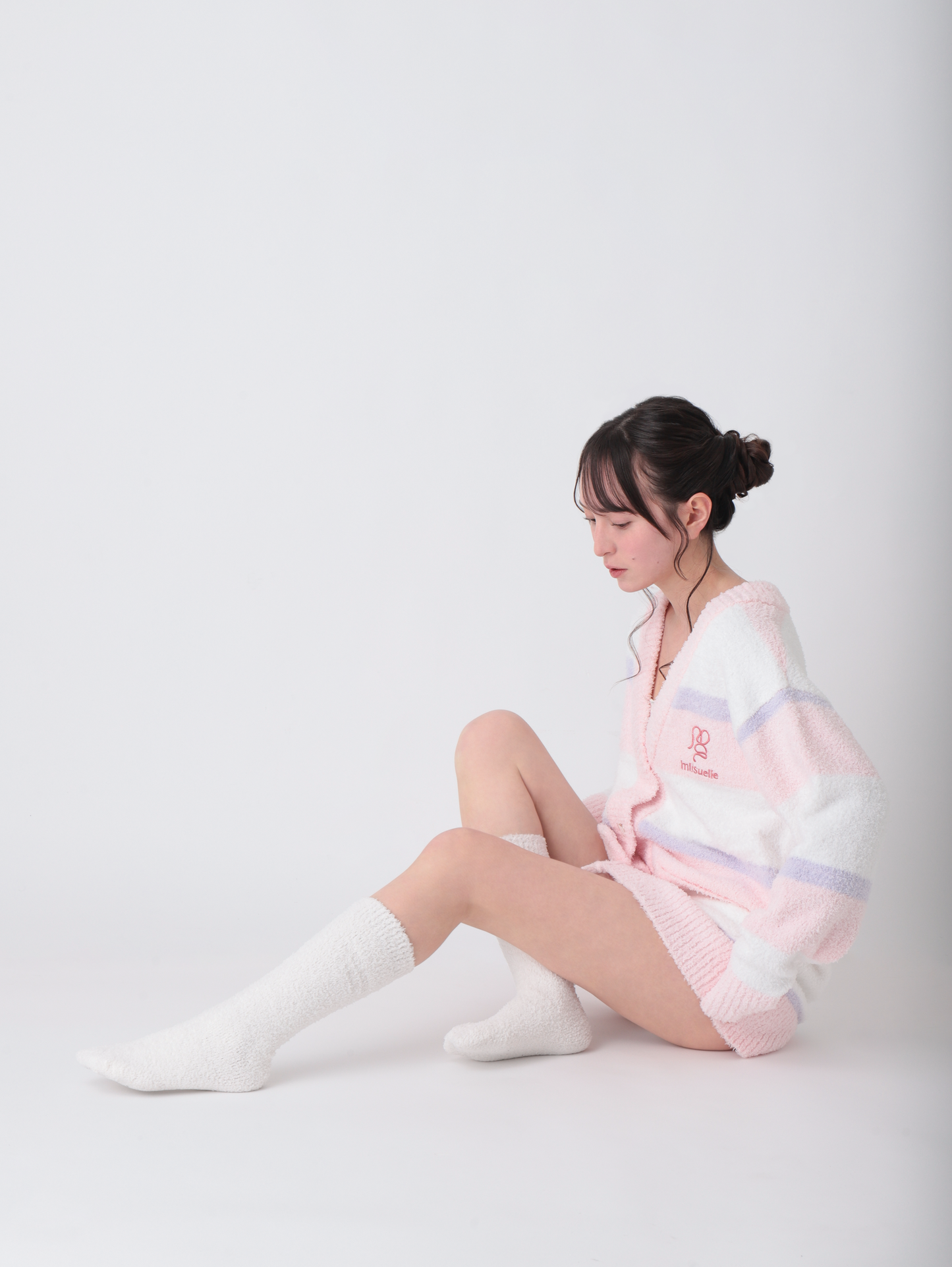 MS Pink Stripe Cardigan